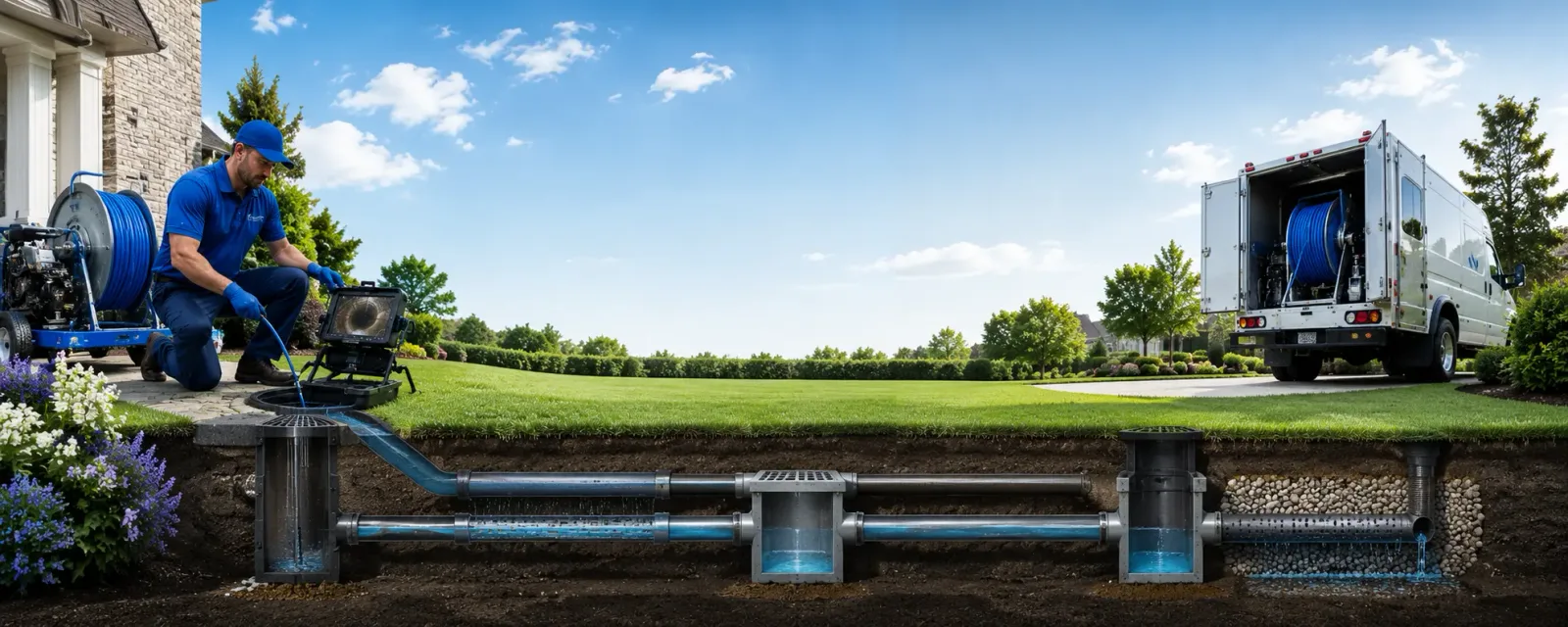 Outdoor drain cleaning information for Danbury, WI