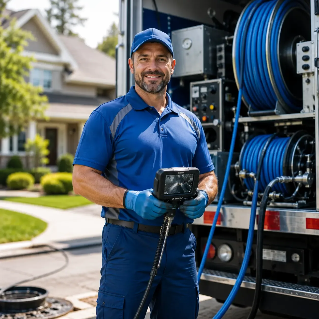 Local outdoor drain cleaning specialists in Danbury, WI